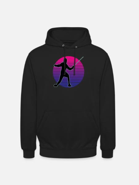 Fencing Fencing Sport Fencing - Unisex Hoodie - black