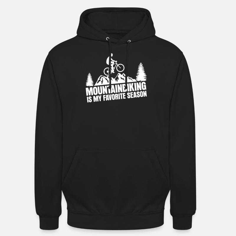 Mountain biking mountain bikers - Unisex Hoodie - black