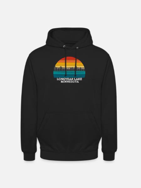 Longyear Lake Minnesota - Unisex Hoodie - black