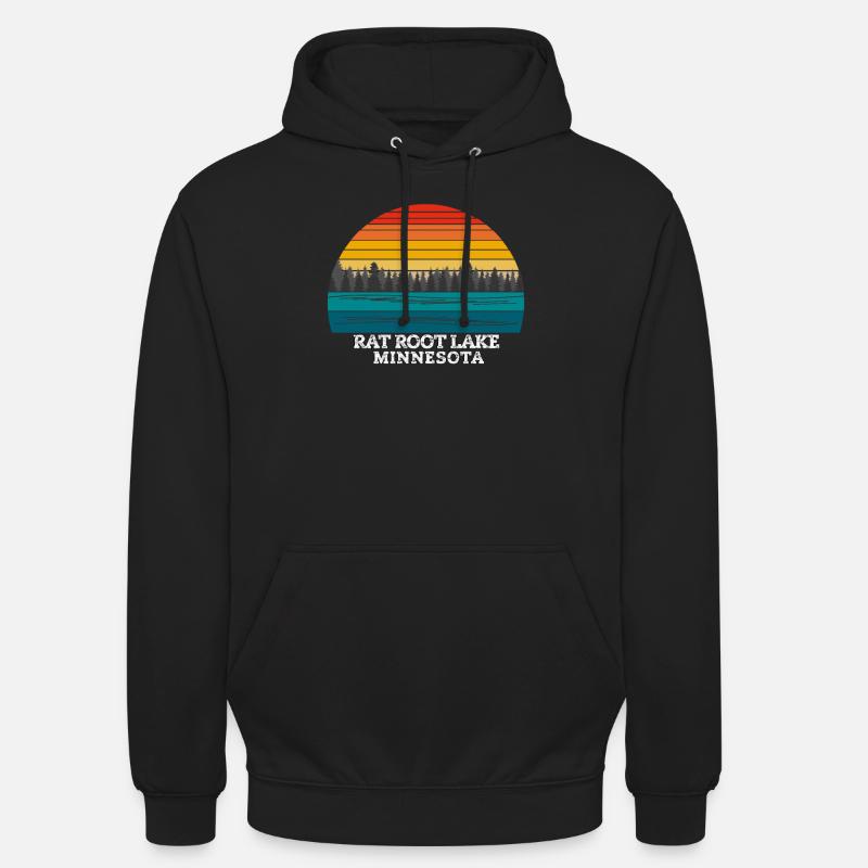 Conseil Root Lake Minnesota - Sweat-shirt à capuche unisexe - noir