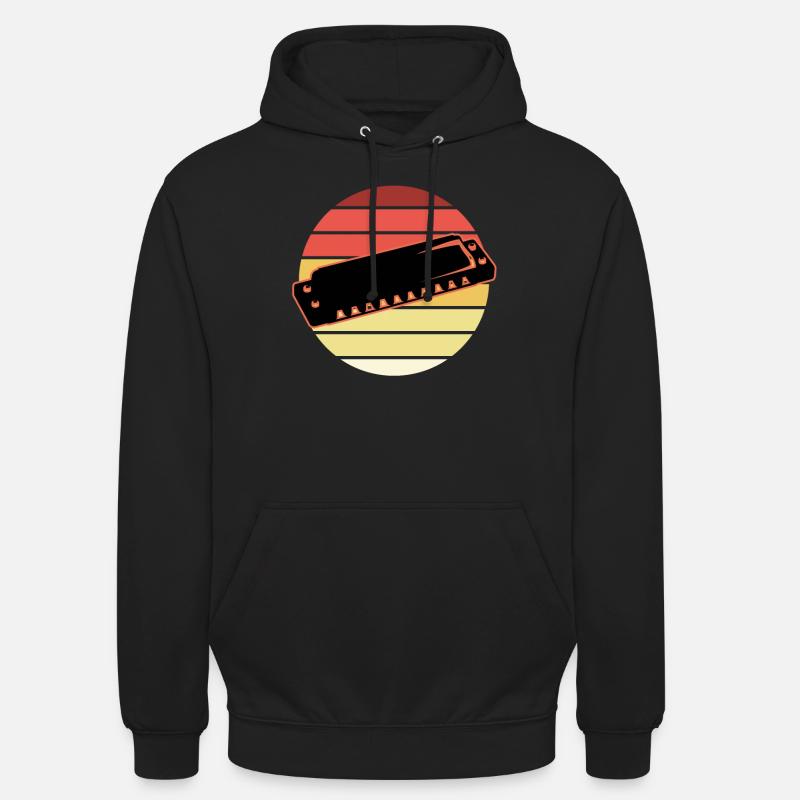 Harmonica - Sweat-shirt à capuche unisexe - noir
