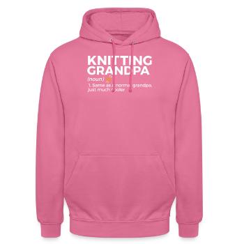 Tricoter - Sweat-shirt à capuche unisexe - rose - Devant - Alina (178cm) & Michal (187cm)