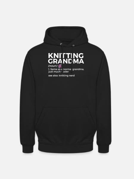 Tricoter - Sweat-shirt à capuche unisexe - noir
