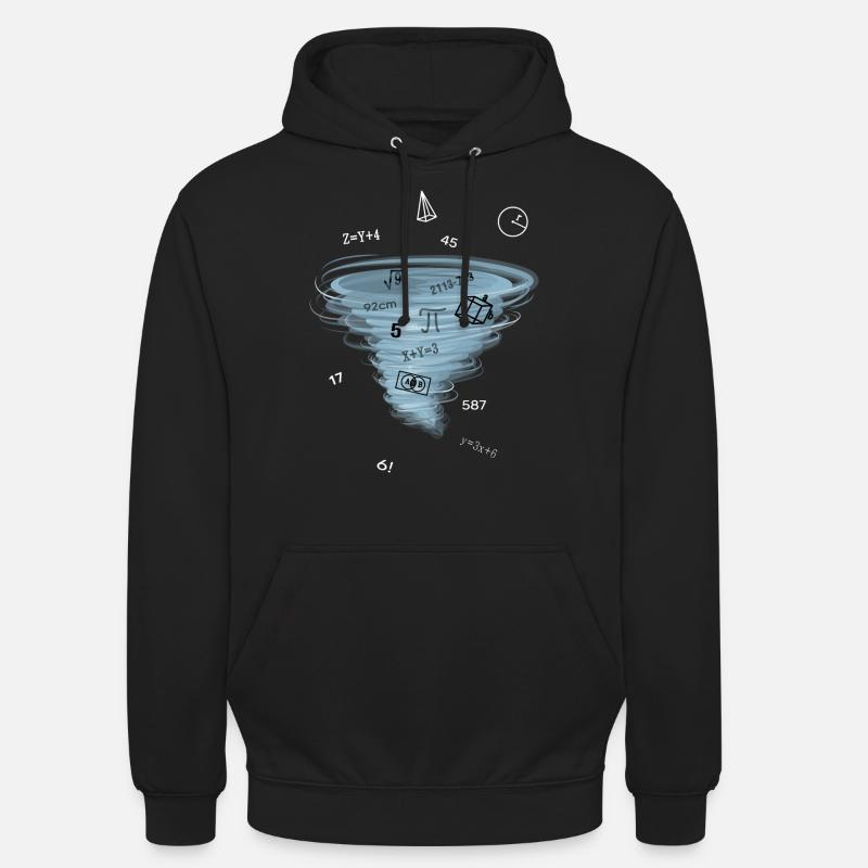 Cours de mathématiques Mathématiques Solution à un problème mathématique - Sweat-shirt à capuche unisexe - noir