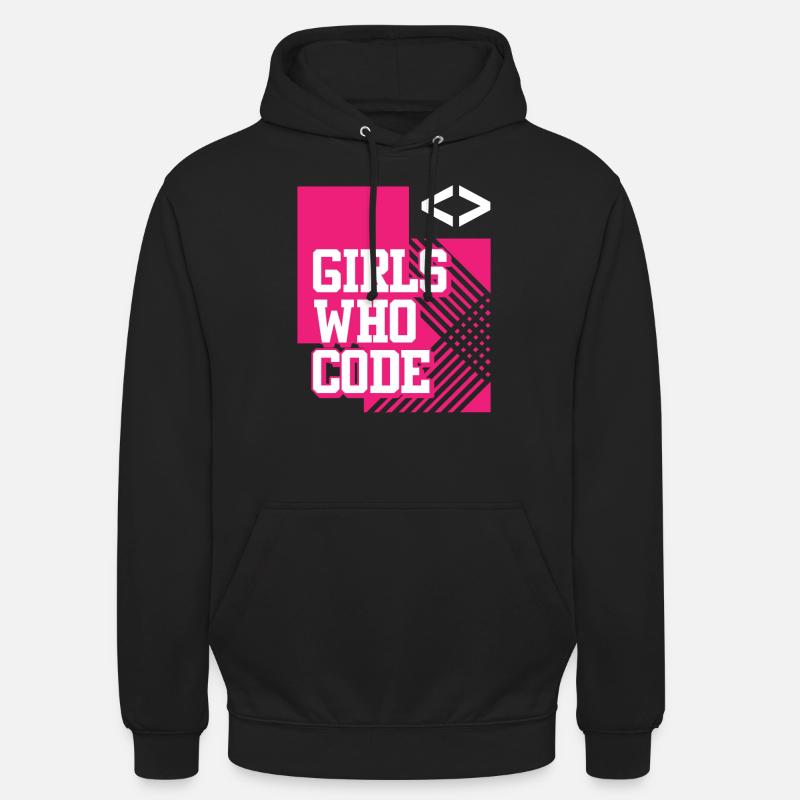 Developer Coder Programmer Girl - Unisex Hoodie - black