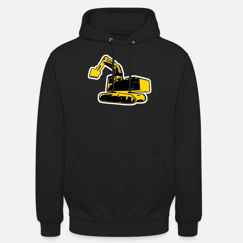 Baggerfahrer Bagger Baustelle - Unisex Hoodie - Schwarz