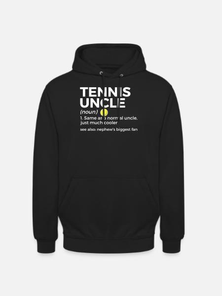 Tennis Geschenk - Unisex Hoodie - Schwarz