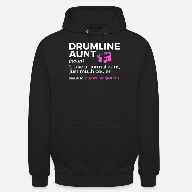 Drumline Trommeln Geschenk - Unisex Hoodie - Schwarz