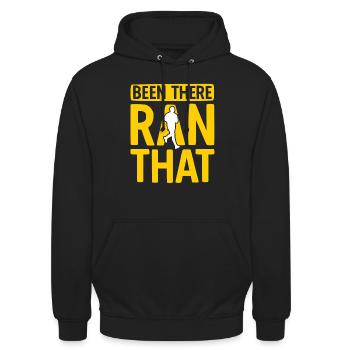 Läufer Joggen - Unisex Hoodie - Schwarz - Vorne - Alina (178cm) & Michal (187cm)