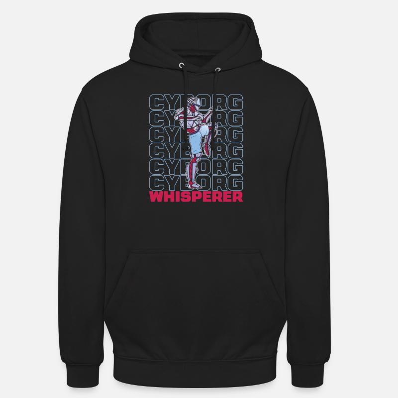 Robotique Ai Robot Cyborg - Sweat-shirt à capuche unisexe - noir