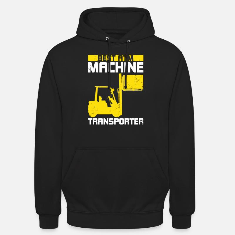 Conducteur de chariot élévateur - Sweat-shirt à capuche unisexe - noir
