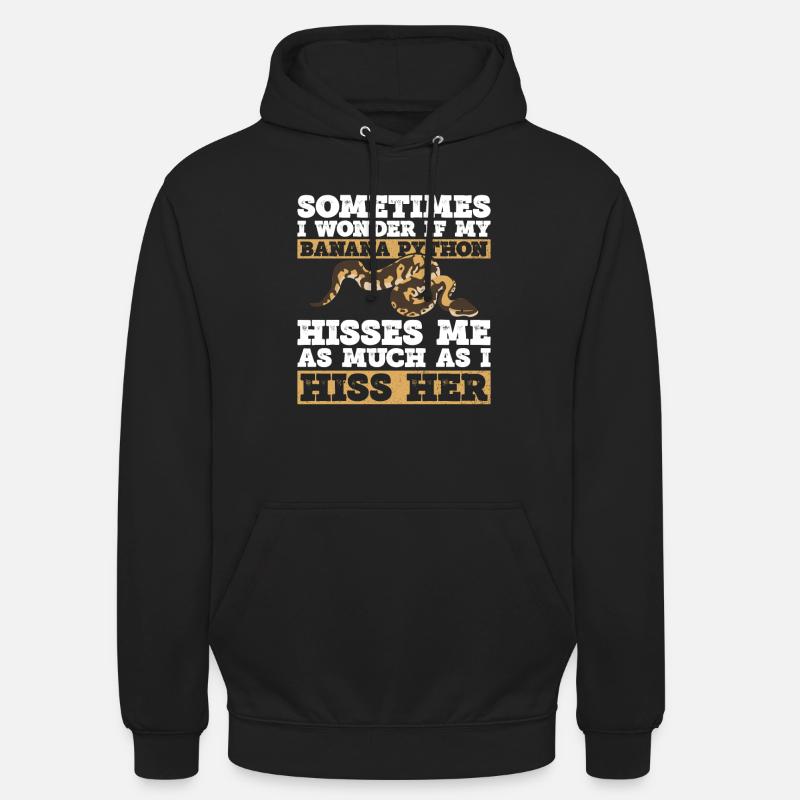 Banana Ball Python Königsphython Sweat-shirt à capuche unisexe