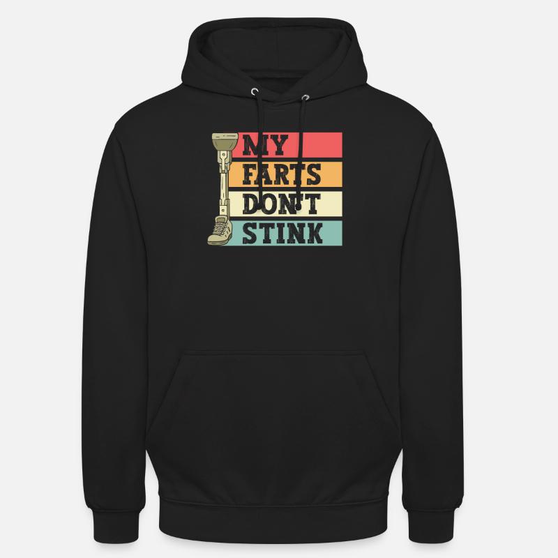 Beinprothese - Sweat-shirt à capuche unisexe - noir