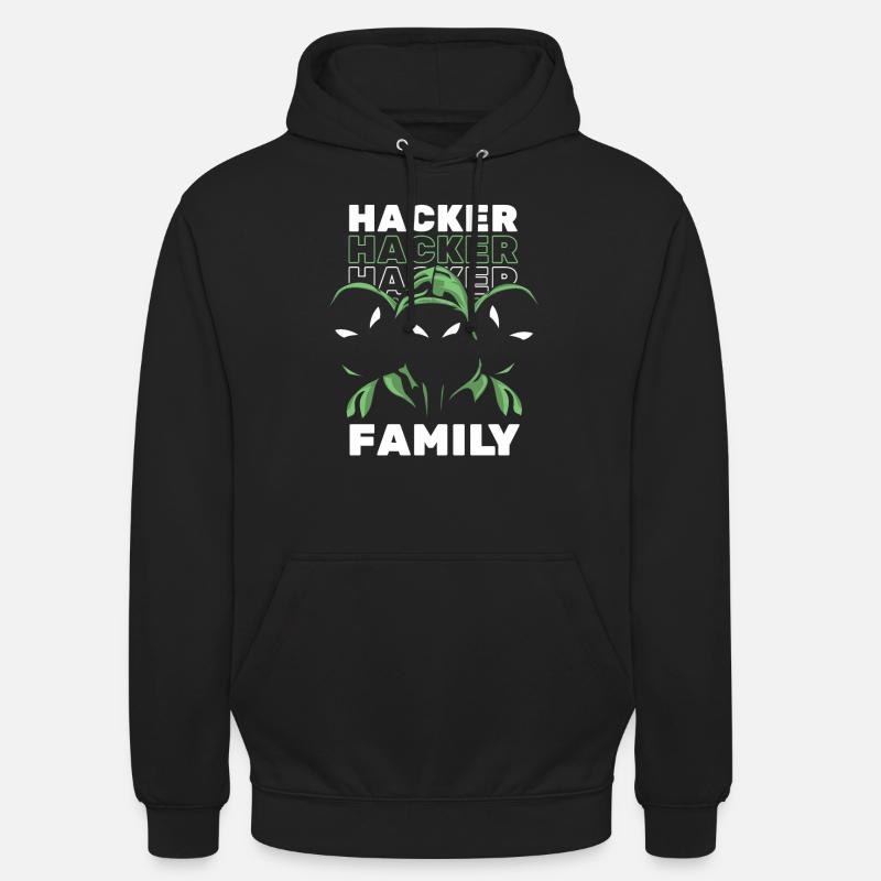 Développeur Codeur Programmeur Hacker - Sweat-shirt à capuche unisexe - noir