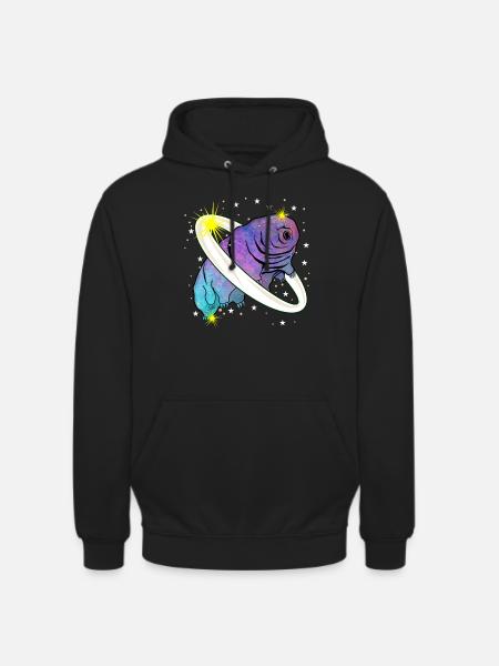 Tardigrade Wasserbär Planet Bärtierchen - Unisex Hoodie - Schwarz
