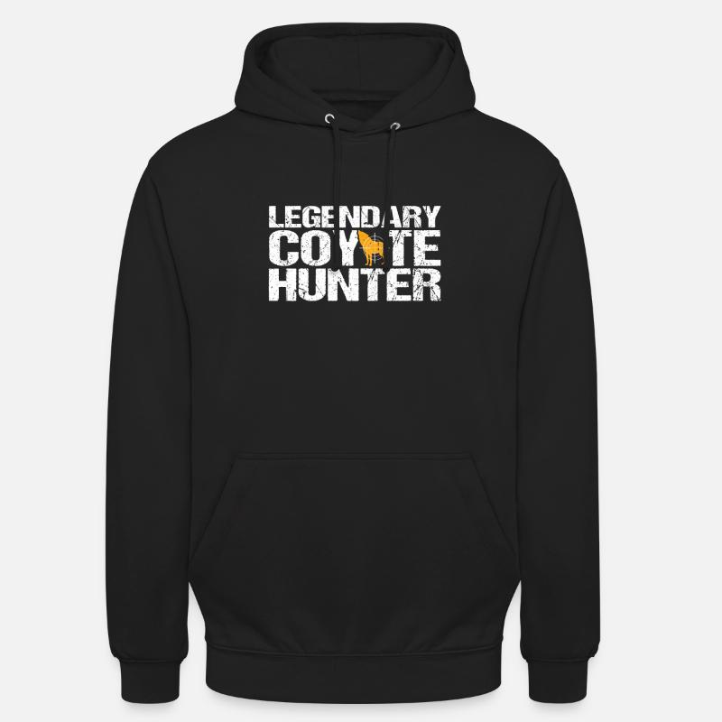 Chasse au coyote - Sweat-shirt à capuche unisexe - noir