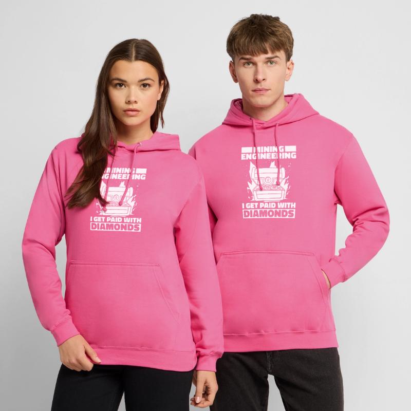 Engineer diamond mining engineer Unisex Hoodie
