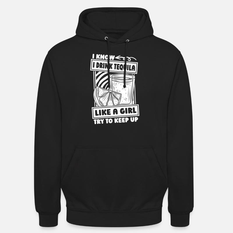 Tequila Mädchen - Unisex Hoodie - Schwarz