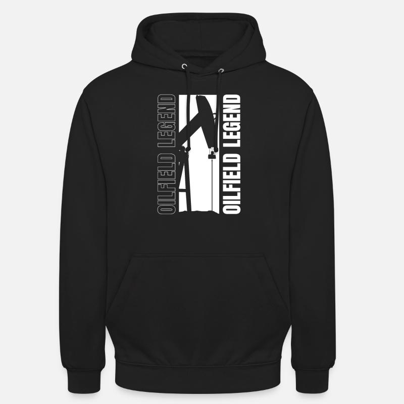 Ölfeld Bohrinsel Witzig - Unisex Hoodie - Schwarz