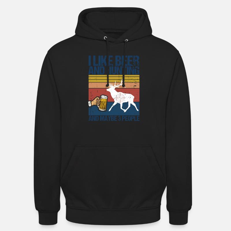 Jagd Und Bier - Unisex Hoodie - Schwarz