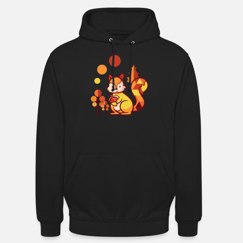 Eichhörnchen - Unisex Hoodie - Schwarz