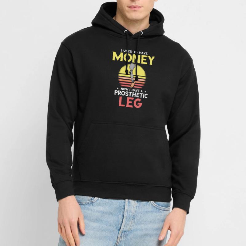 Conception de prothèses de jambe et prothèses de jambe Sweat-shirt à capuche unisexe