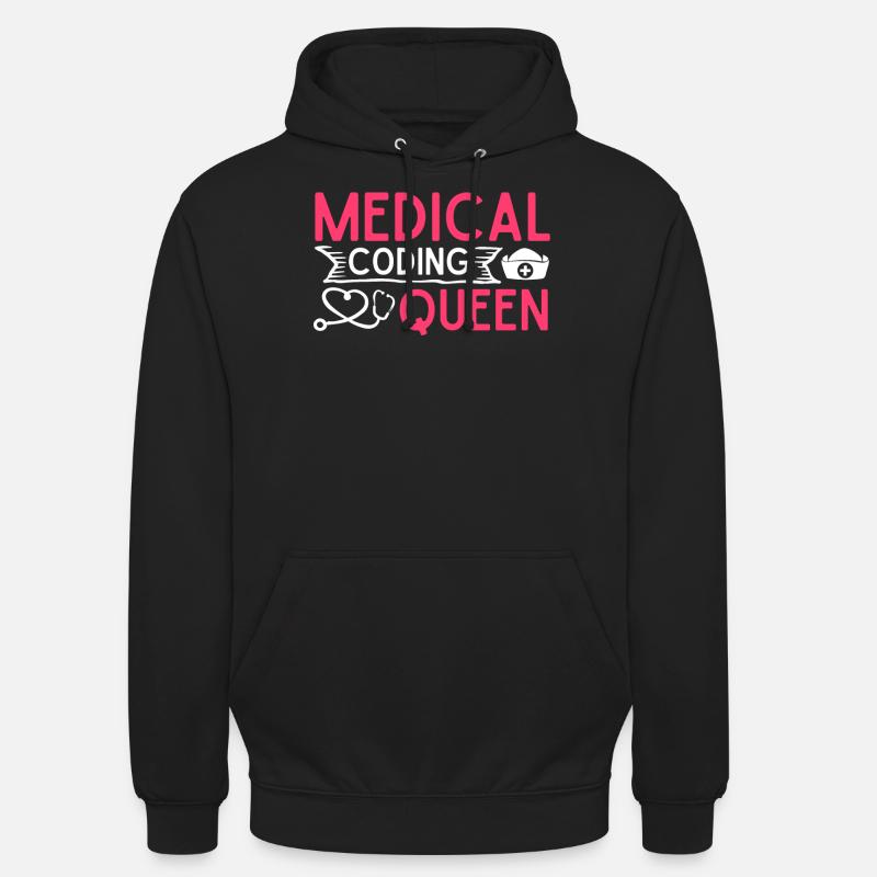 Medical Encoder Medical Programmer - Unisex Hoodie - black