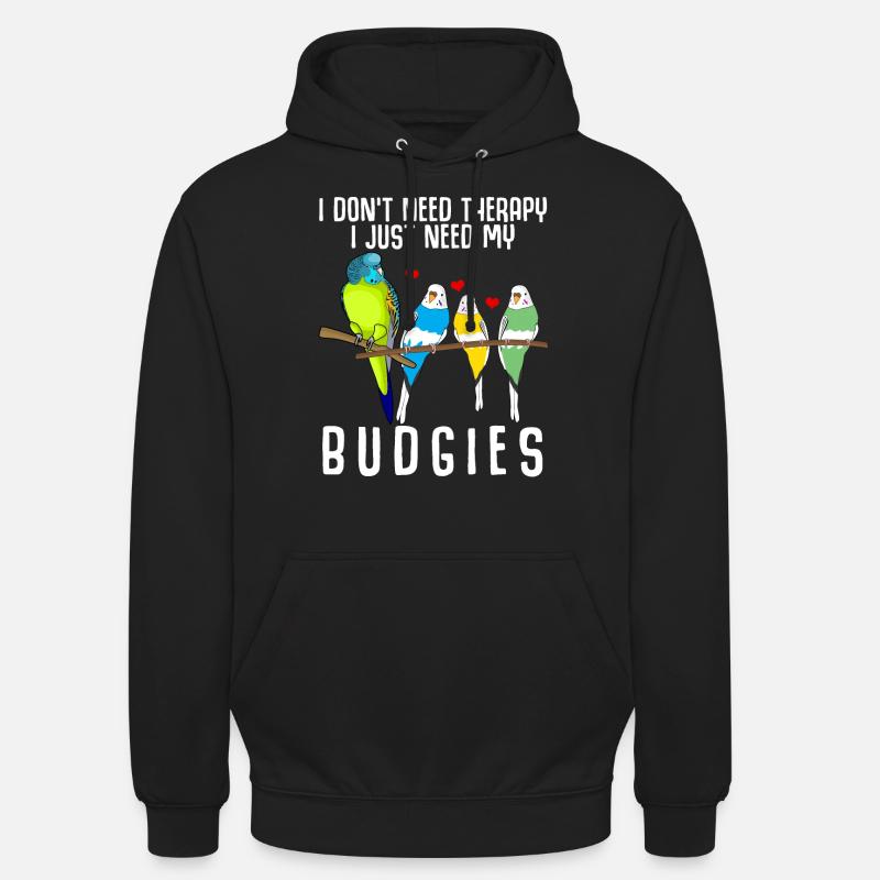 Perruche de Budgerigar - Sweat-shirt à capuche unisexe - noir