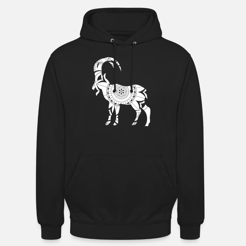 Sternzeichen Steinbock Symbol - Unisex Hoodie - Schwarz