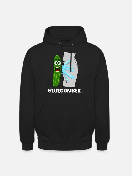 Concombre avec colle Concombres gluecombre - Sweat-shirt à capuche unisexe - noir
