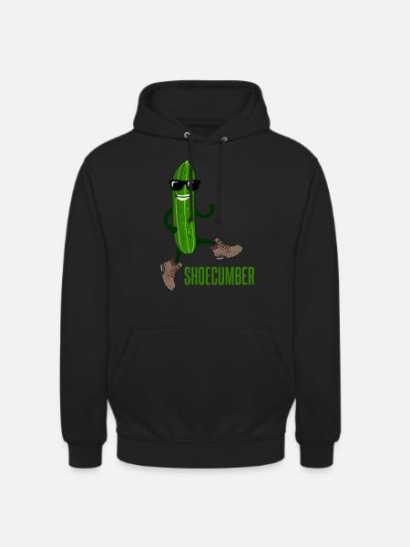 Cucumber with shoes Shoecumber cucumbers - Unisex Hoodie - black