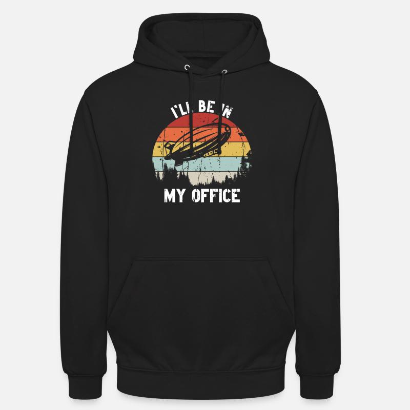 Zeppelin Flugzeugluftschiff Leitbarer Luftfahrt - Unisex Hoodie - Schwarz