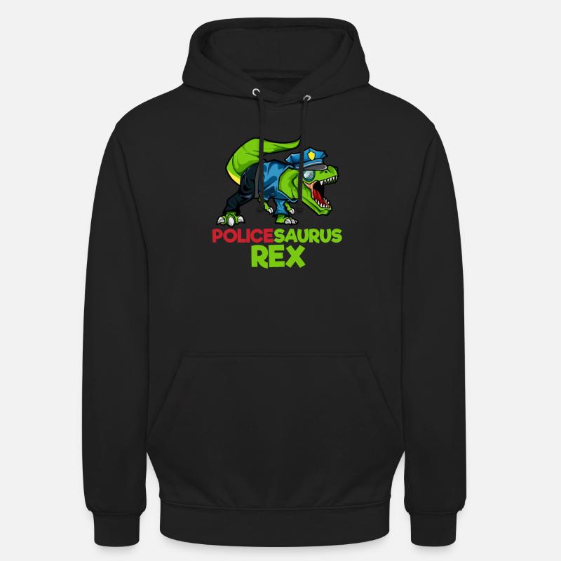 Policesaurus Rex T-Rex Police - Sweat-shirt à capuche unisexe - noir