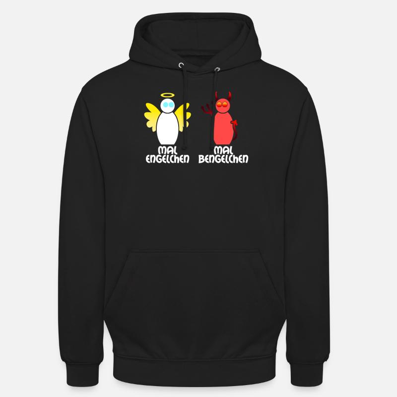 Engel Bengelchen Engelchen Bengel - Unisex Hoodie - Schwarz