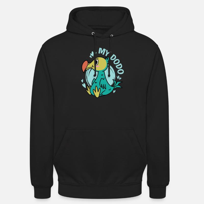 Mon oiseau Dodo de l’île Maurice - Sweat-shirt à capuche unisexe - noir