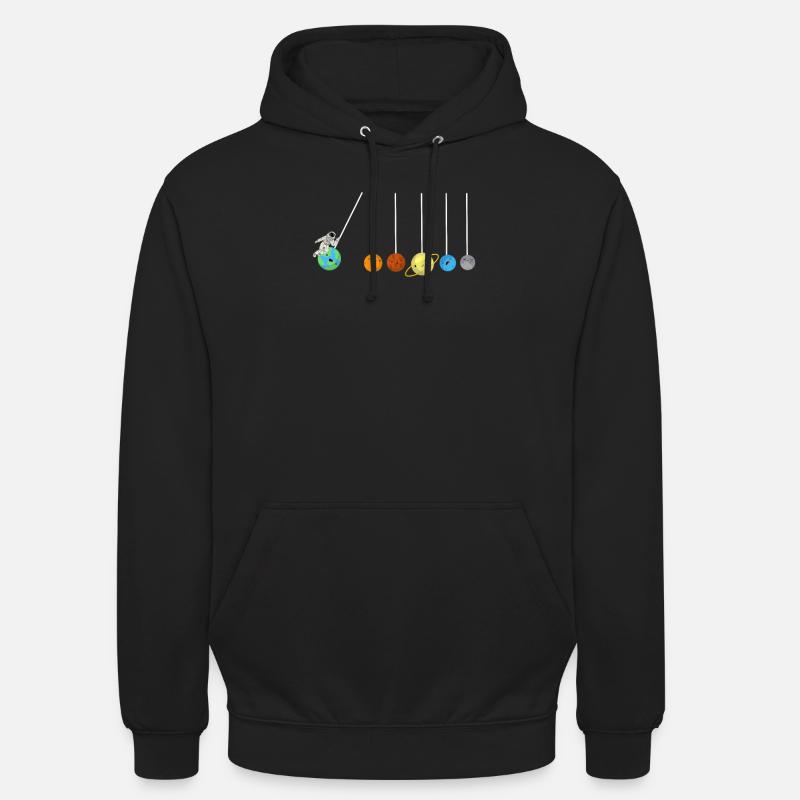 Solar System Lollipop Planet Astronaut - Unisex Hoodie - black