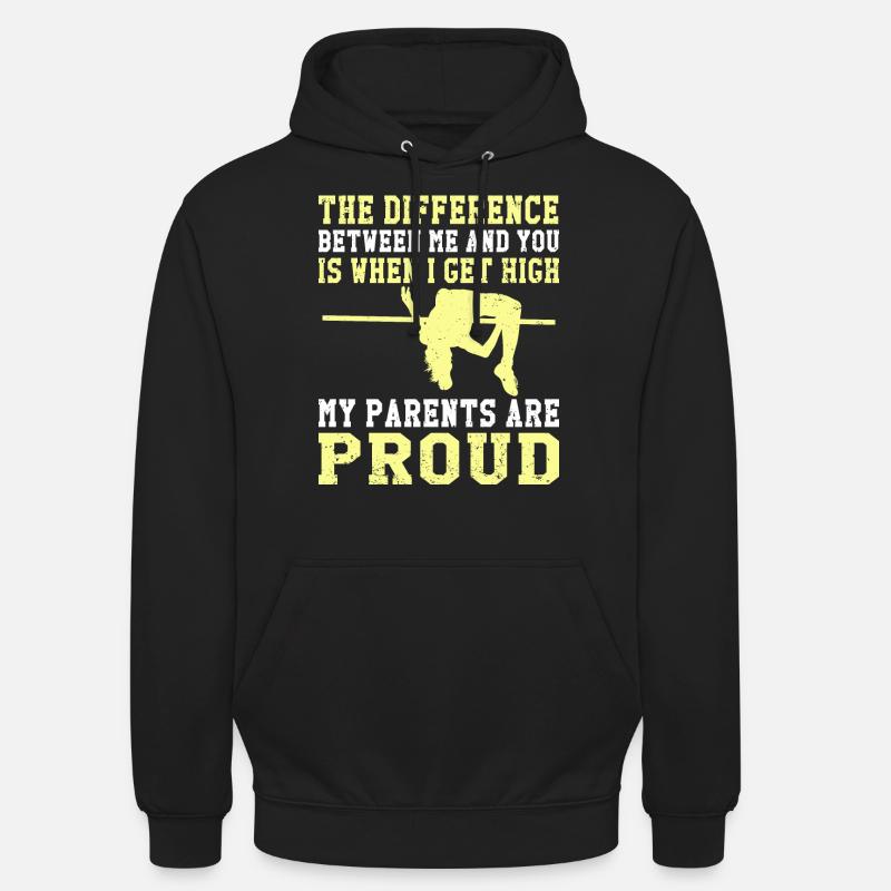 Stabhochsprung Stabspringer Leichtathletik - Unisex Hoodie - Schwarz