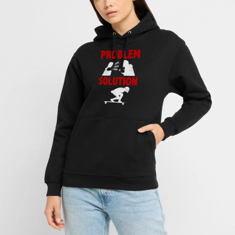 Long Boarding Long Board Surfing Problem Solution Unisex Hoodie