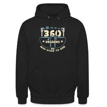 Architecture There Are 360 Degrees Architectural - Unisex Hoodie - black - Front - Alina (178cm) & Michal (187cm)