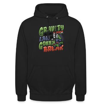 Skateboard Halfpipe, Tricks, Skateboarding - Unisex Hoodie - black - Front - Alina (178cm) & Michal (187cm)