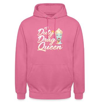 LGBTQ Off-duty Drag Queen Pride - Sweat-shirt à capuche unisexe - rose - Devant - Alina (178cm) & Michal (187cm)