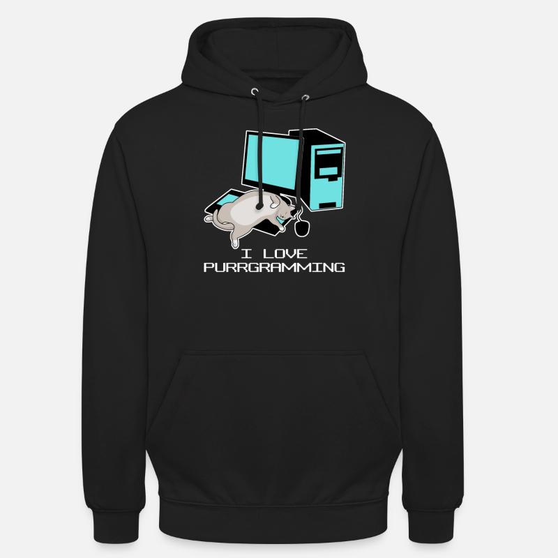 Programmeur Admin Computer Cat Sweat-shirt à capuche unisexe