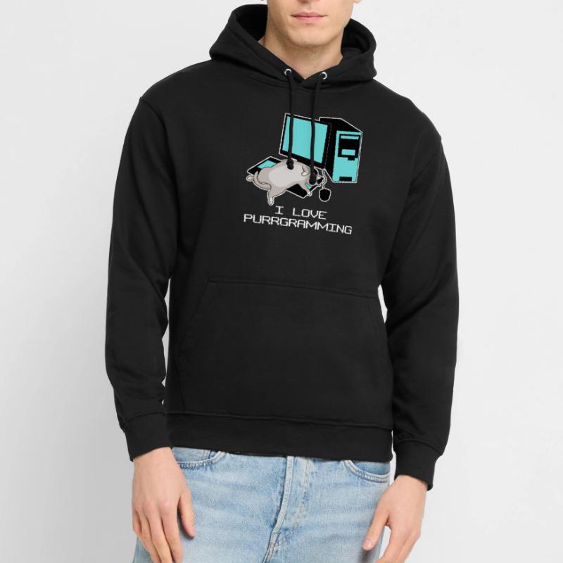 Programmeur Admin Computer Cat Sweat-shirt à capuche unisexe