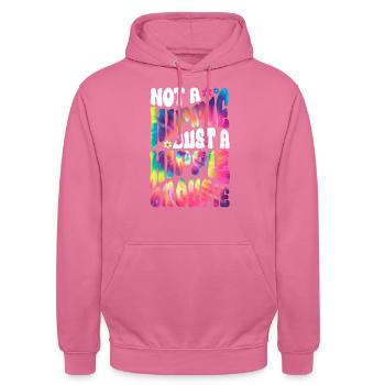 Not A Hippie Just A Hippie Groupie Hippie Tie Dye - Unisex Hoodie - pink - Front - Alina (178cm) & Michal (187cm)