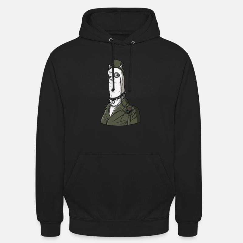 Emo Alpaga Gothique Graphique - Sweat-shirt à capuche unisexe - noir