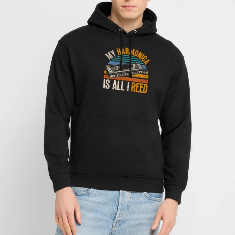 Harmonica harmonica player Unisex Hoodie