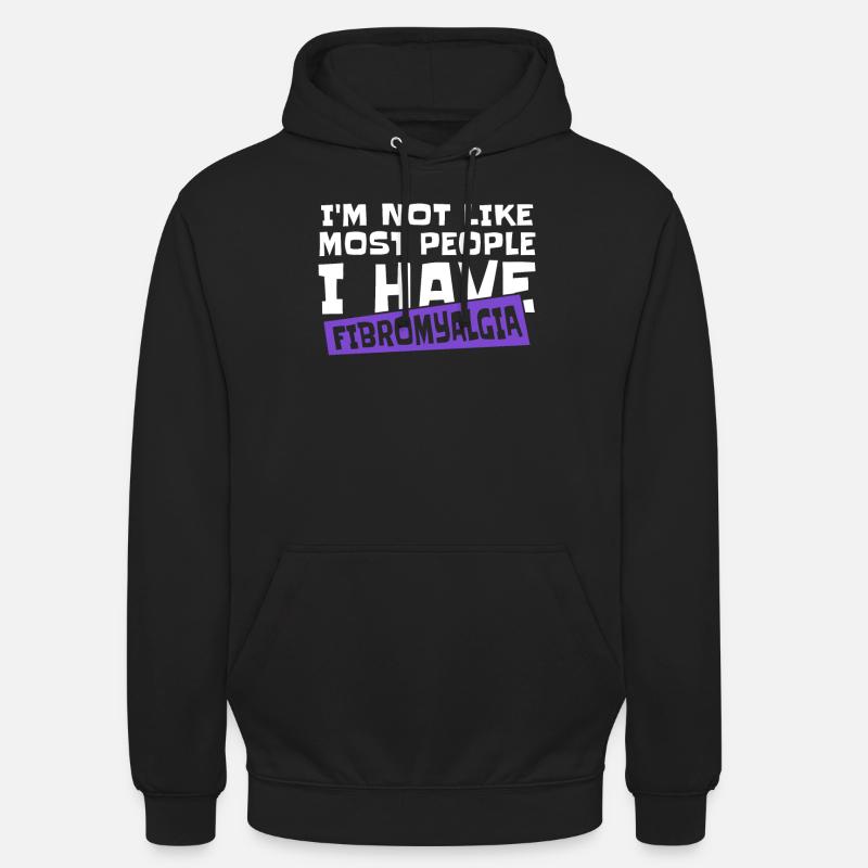 Fibromyalgie Rhumatisme - Sweat-shirt à capuche unisexe - noir