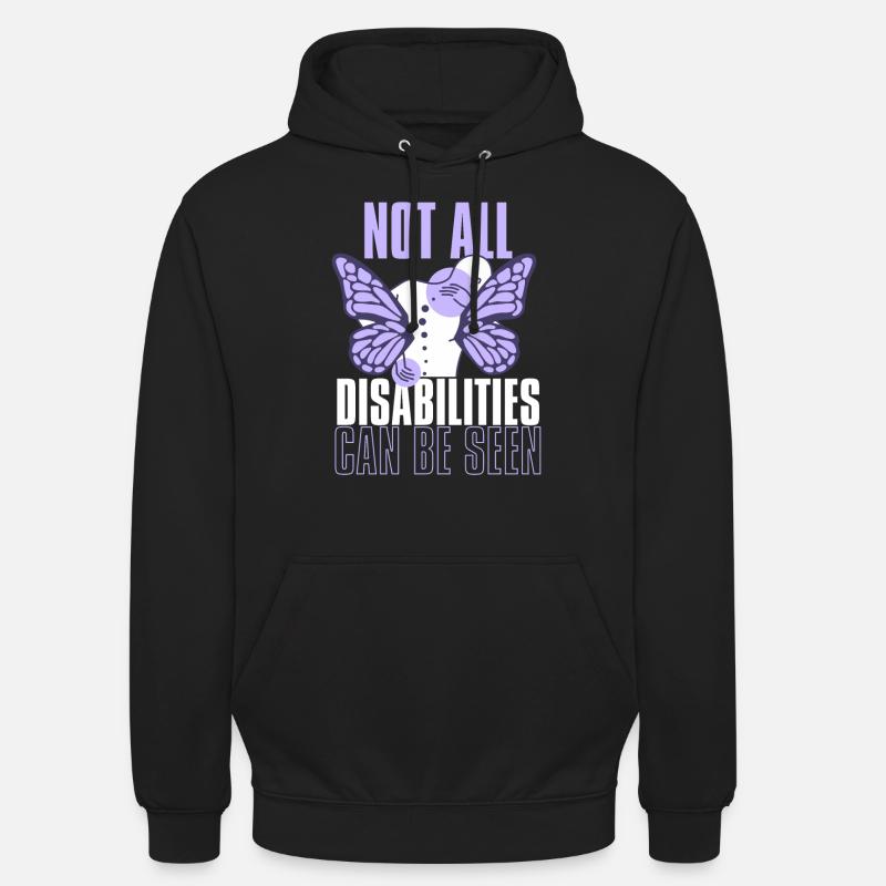Fibromyalgie Rhumatisme - Sweat-shirt à capuche unisexe - noir