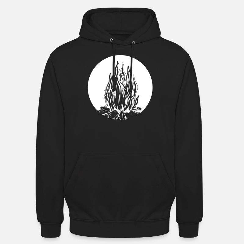 Campfire Fire Fire Pit - Unisex Hoodie - black