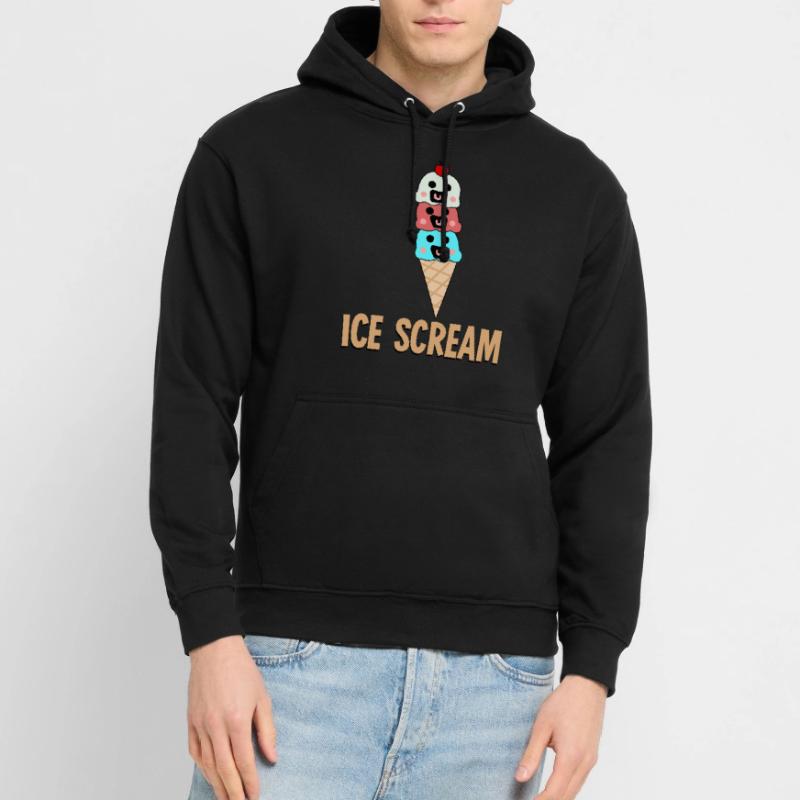 Eiscreme Eis Eisbecher Unisex Hoodie